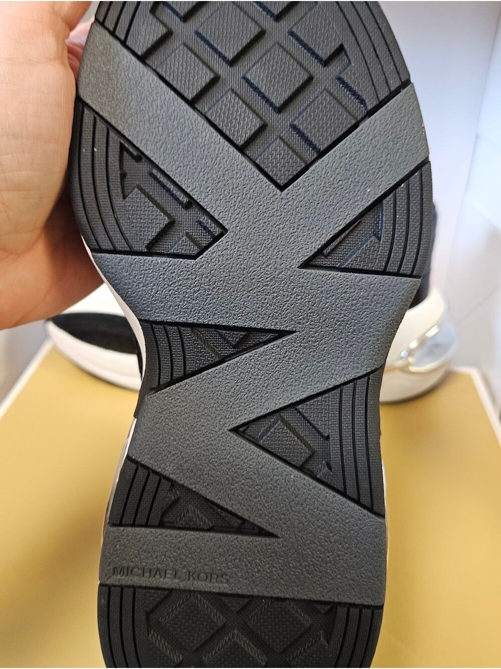 Michael Kors Black and  White Trainer Sneaker Size 8.5 - Picture 6 of 10